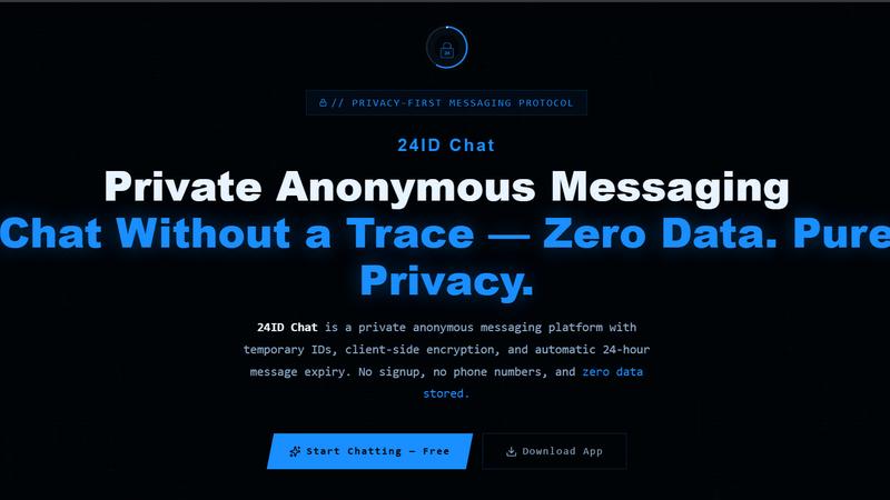 24IDChat application interface and features