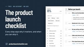 Product Launch Checklist - product for Marketing