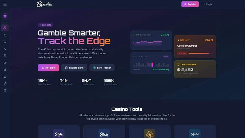 Spindex application interface and features